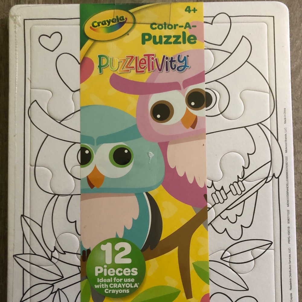 Crayola Puzzlevity Color-A-Puzzle Art